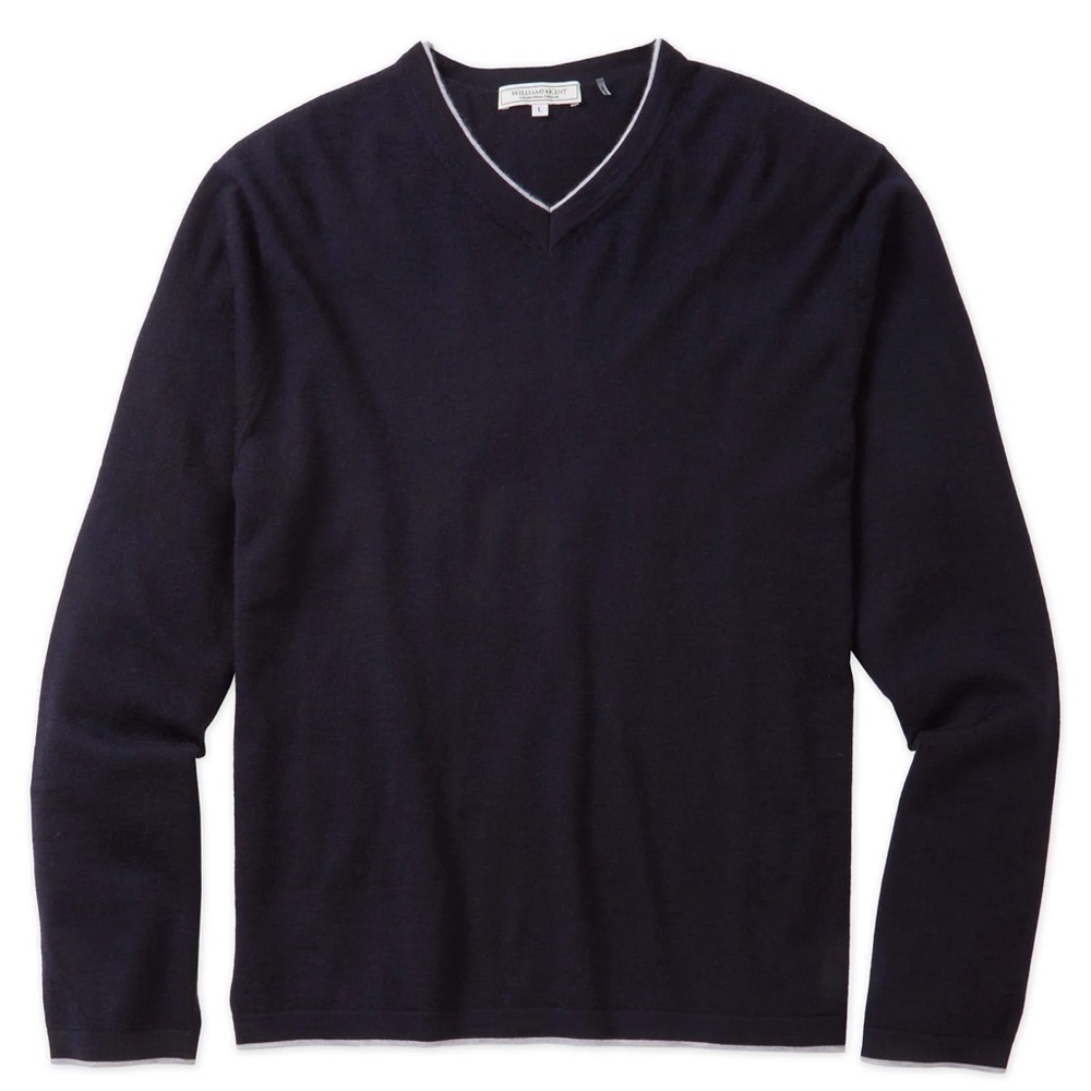 Williams & Kent Navy Cashmere Sweater